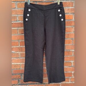 Joie Cropped Linen Blend Pants